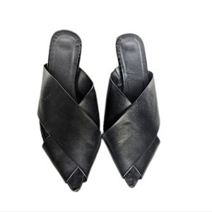 Adorable Black Mules in Size 6